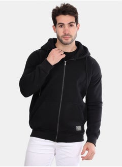 WHITE RABBIT Basic Inner Fleece Zip Through Hoodie  - Image 1