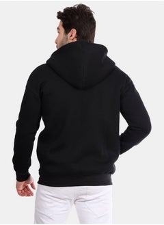 WHITE RABBIT Basic Inner Fleece Zip Through Hoodie  - Image 3
