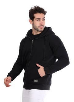 WHITE RABBIT Basic Inner Fleece Zip Through Hoodie  - Image 2