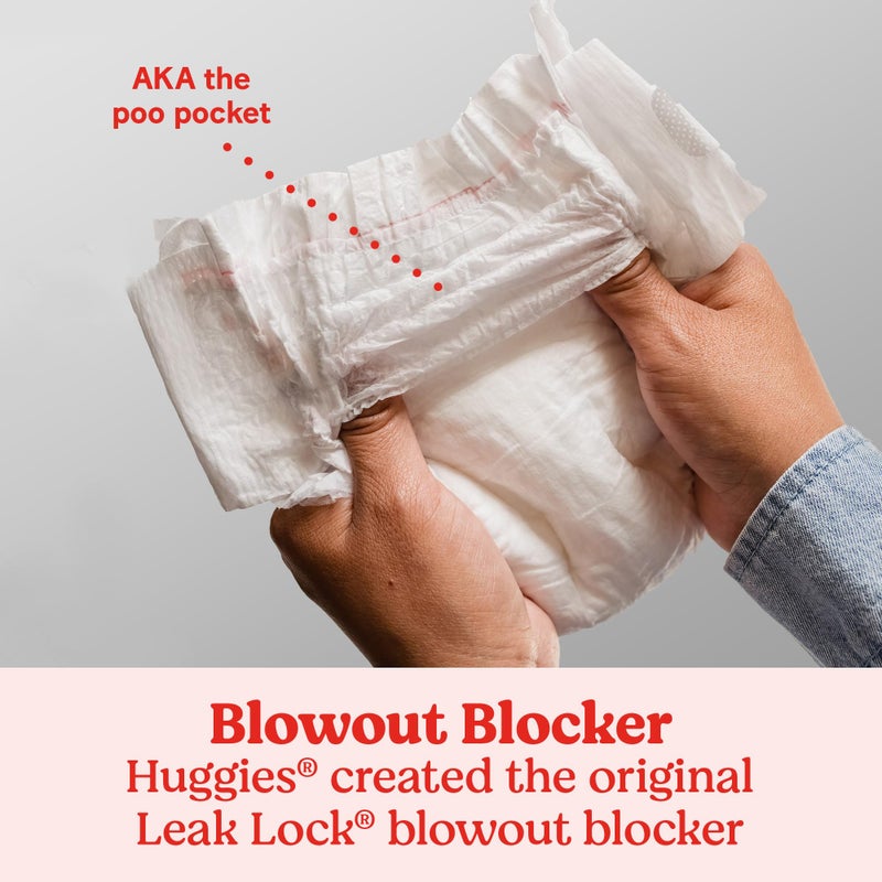 هجيز Huggies Size 4 Diapers, Snug  Dry Baby Diapers, Size 4 (22-37 lbs), 27 Count, Packaging May Vary - Image 5