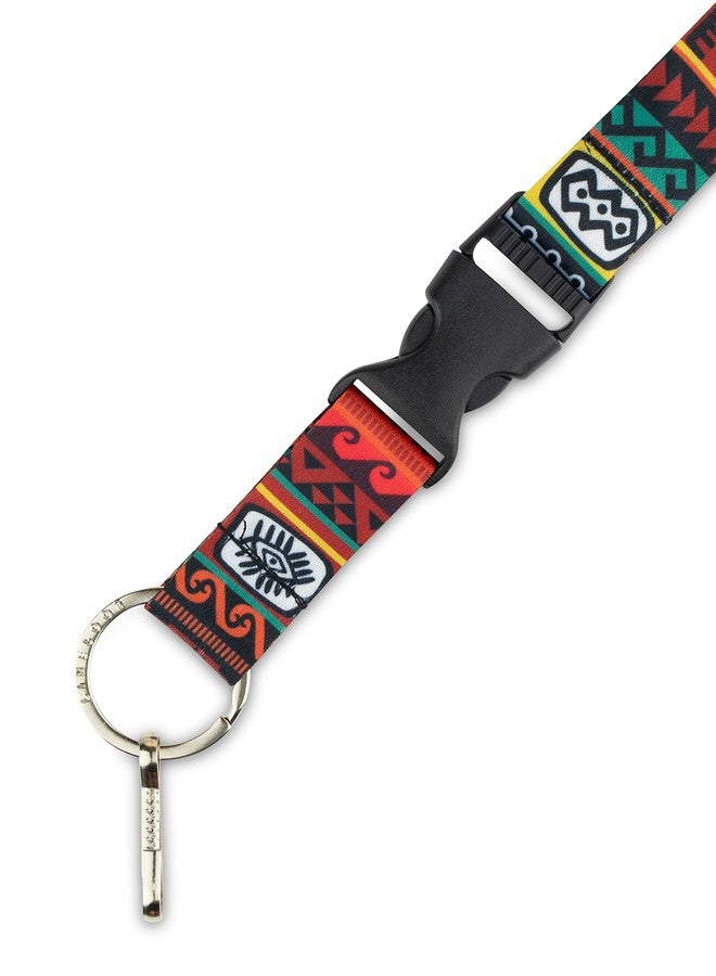 Limeloot Wayfinder Western Lanyard for Keys, ID Badges, and Accessories - Colorful Neck Lanyard with Breakaway Clasp, Quick Release Buckle, and Flat Ring - Image 2