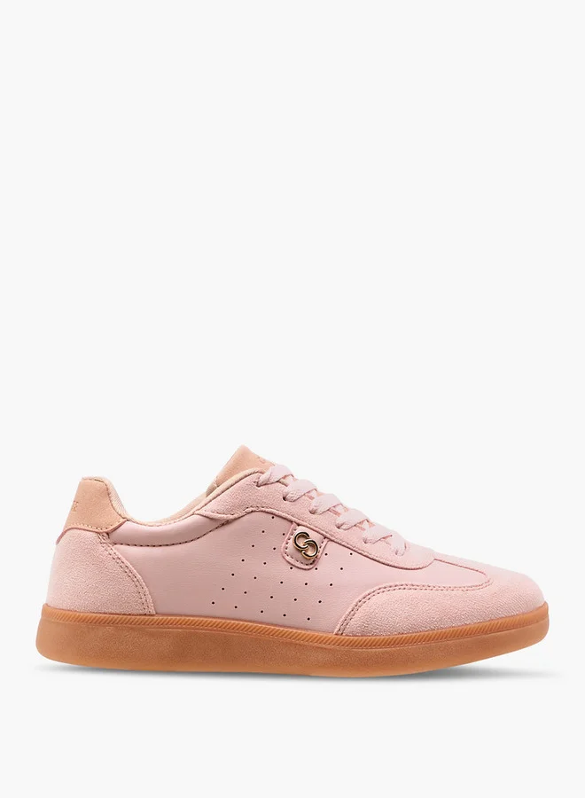 Celeste Women's Logo Detail Sneakers with Lace-Up Closure