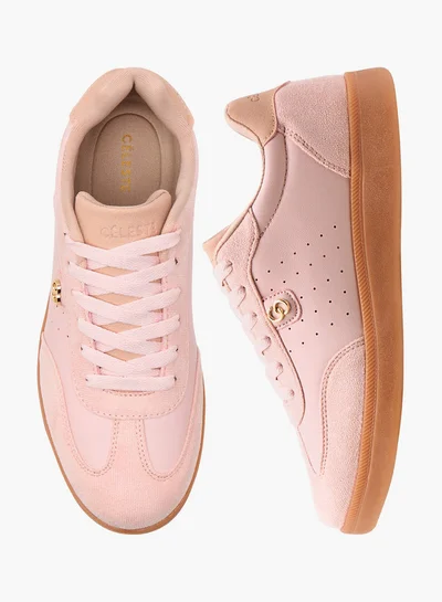Celeste Women's Logo Detail Sneakers with Lace-Up Closure
