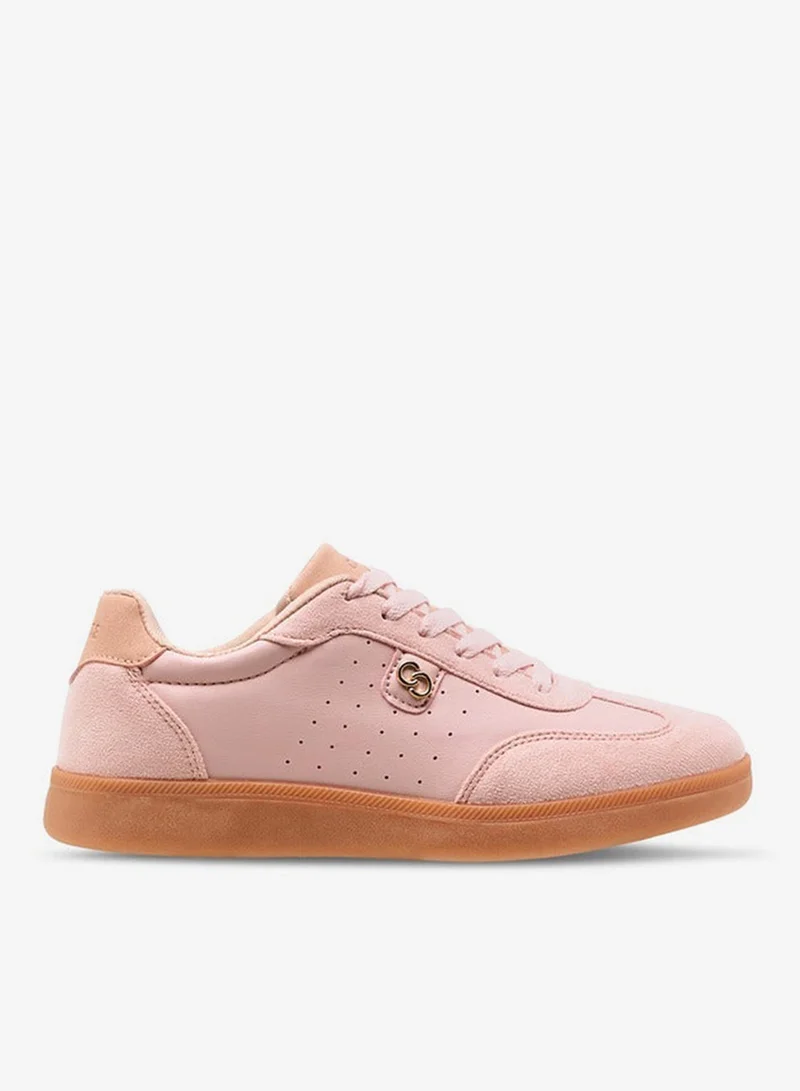 سيليست سنيكرز نسائي بتفاصيل شعار وإغلاق برباط