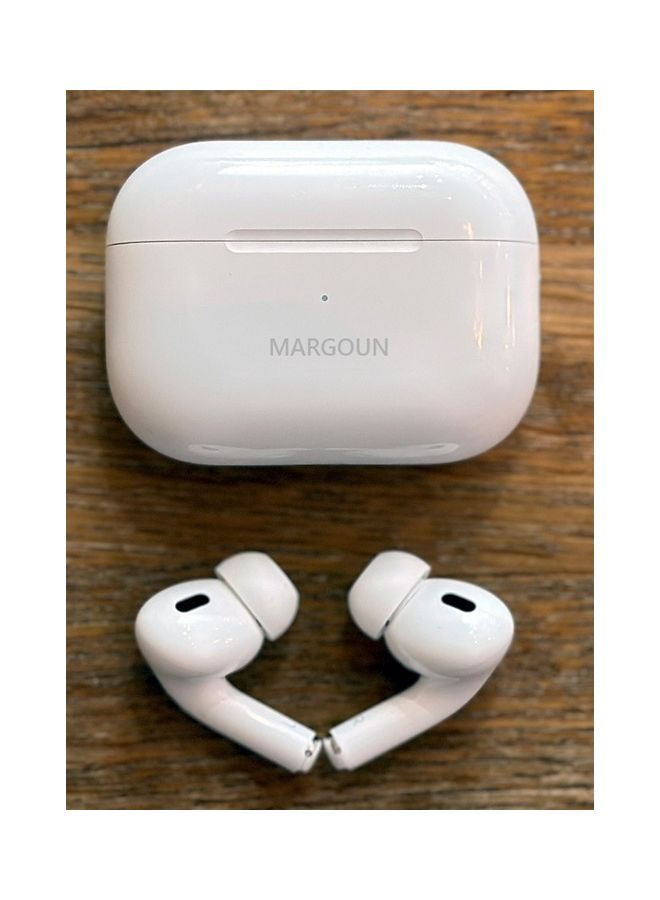 MARGOUN Pro 2 Wireless In Ear Bluetooth With ANC Active Noice Cancelation Build In Microphone Earbuds White - Image 5