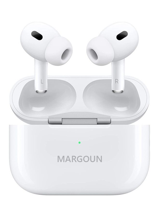 MARGOUN Pro 2 Wireless In Ear Bluetooth With ANC Active Noice Cancelation Build In Microphone Earbuds White - Image 1