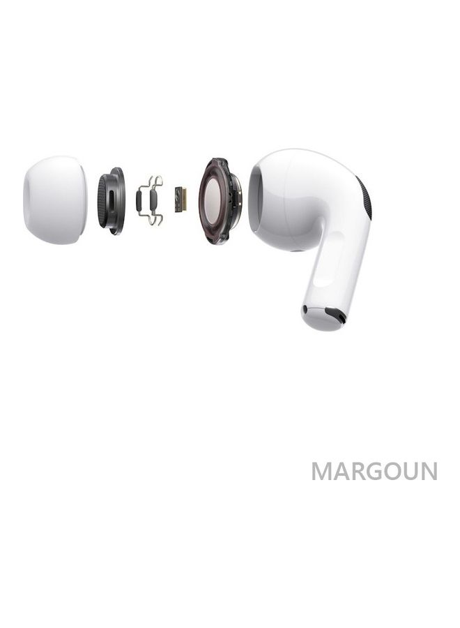 MARGOUN Pro 2 Wireless In Ear Bluetooth With ANC Active Noice Cancelation Build In Microphone Earbuds White - Image 3