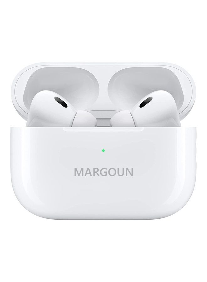 MARGOUN Pro 2 Wireless In Ear Bluetooth With ANC Active Noice Cancelation Build In Microphone Earbuds White - Image 2