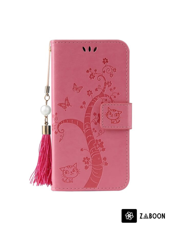 Zaboon Protective Case Cover For Samsung Galaxy A70 / A70s Embossed Lucky Tree Horizontal Flip Leather Case with Holder & Card Slot & Wallet & Lanyard - Image 2