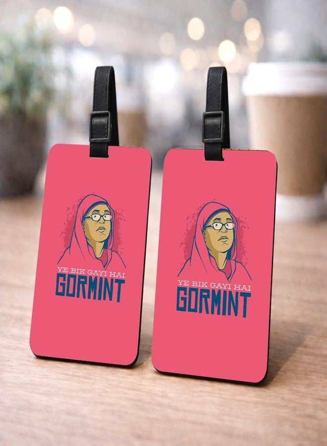 tinywalk Travel Luggage Tags (Set of 2) - Wooden - Retro Ticket Print Design, 2.75 x 3.75 in (7 x 9.5 cm), Adjustable Reusable Strap, Suitcase Name Tag for Travel - Image 3