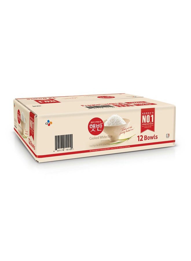 CJ Rice Cooked White Hetbahn, Gluten-Free & Vegan, Instant & Microwaveable, 7.4 Oz, 12 Count - Image 2