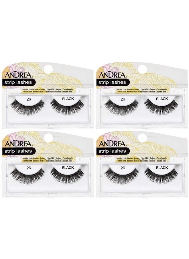 Andrea - False Lashes Style 26 Black 4 Pairs - Image 1