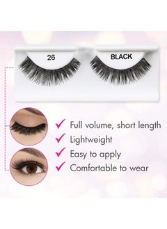 Andrea False Lashes Style 26 Black 4 Pairs  - Image 5