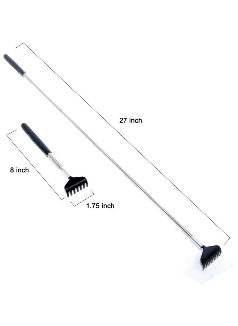 Oasisgalore Back Scratcher, Black Portable Extendable Back for Men Women Itch Relief (7.87 to 26.77 Inch)  - Image 2