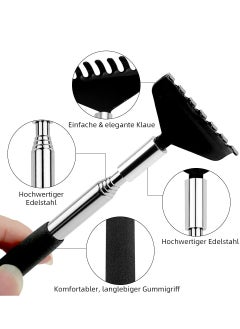 Oasisgalore Back Scratcher, Black Portable Extendable Back for Men Women Itch Relief (7.87 to 26.77 Inch)  - Image 3