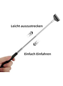 Oasisgalore Back Scratcher, Black Portable Extendable Back for Men Women Itch Relief (7.87 to 26.77 Inch)  - Image 5