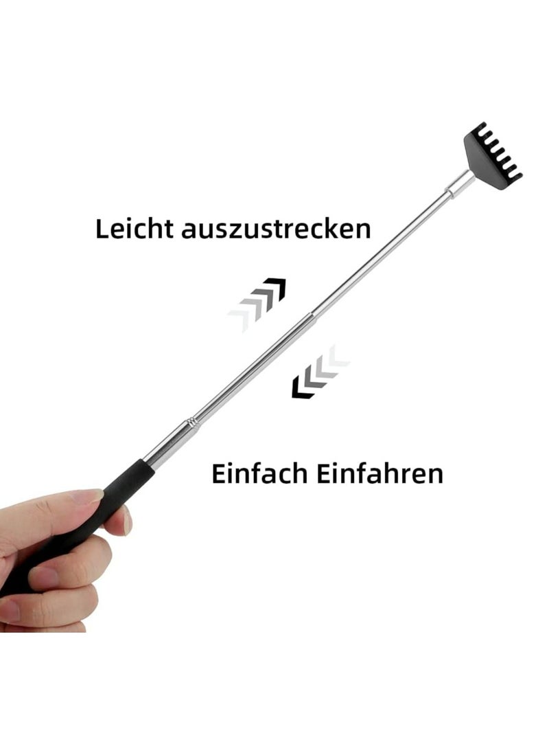 Oasisgalore Back Scratcher, Black Portable Extendable Back for Men Women Itch Relief (7.87 to 26.77 Inch)  - Image 5