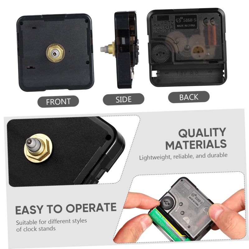 Long Shaft Battery Operated Quartz Clock Movement Replacement ABS Mechanism - Image 4