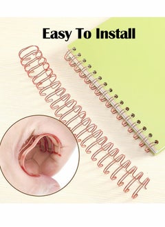 Y&D Wire Binding Spines,Twin Loop Spines,20 Pcs Double Rings Cinch, 1 Inch (2.54 cm) 23 Holes Binder Combs  - Image 5