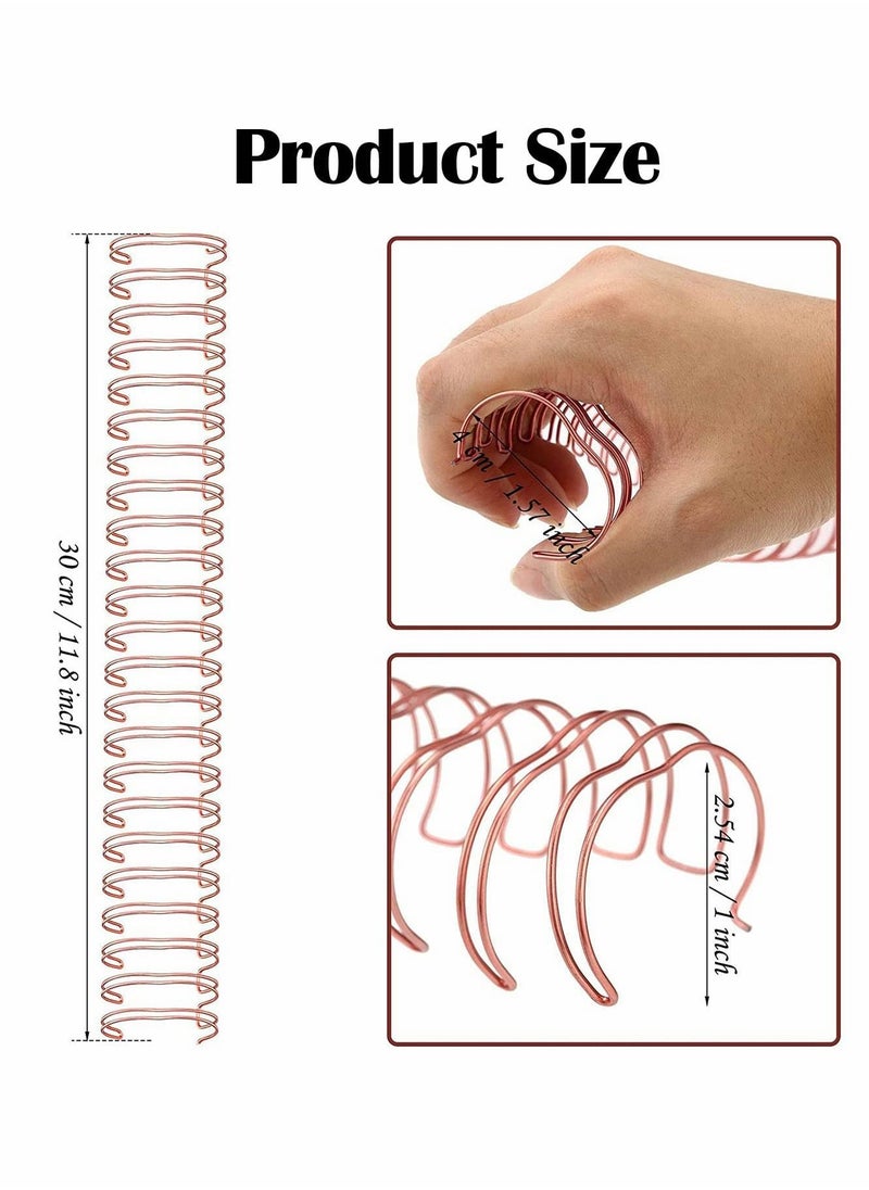 Y&D - Wire Binding Spines,Twin Loop Spines,20 Pcs Double Rings Cinch, 1 Inch (2.54 cm) 23 Holes Binder Combs - Image 1