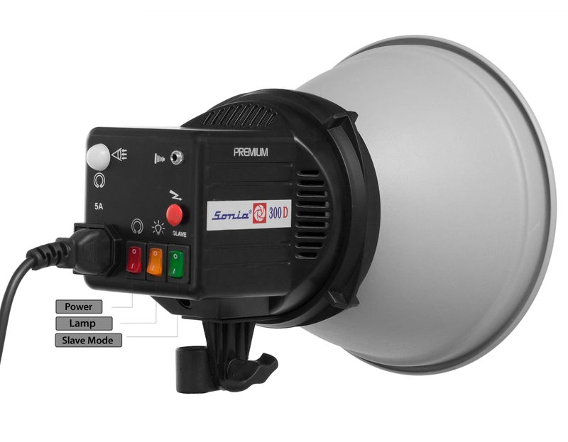 Sonia 300D Studio Light Premium with Reflector Without Stand - Image 3