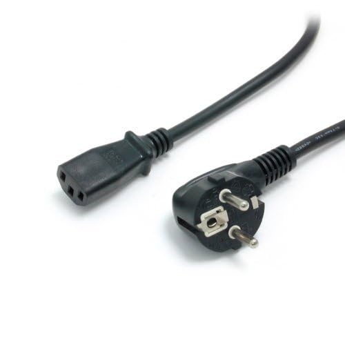 StarTech.com 2m (6ft) Computer Power Cord, 18AWG, EU Schuko To C13, 10A 250V, Black Replacement AC Power Cord, Printer Power Cord, PC Power Supply Cable, Monitor Power Cable, UL Listed (PXT101EUR) - Image 5