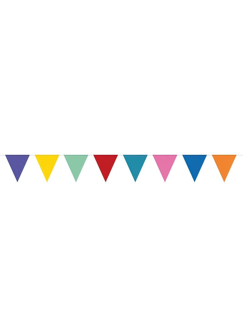 Folat Pennant Garland Color Mix Paper 600cm