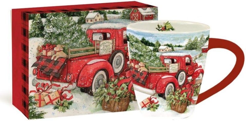 Lang Snowy Truck Caf Mug  17 oz Multi - Image 2