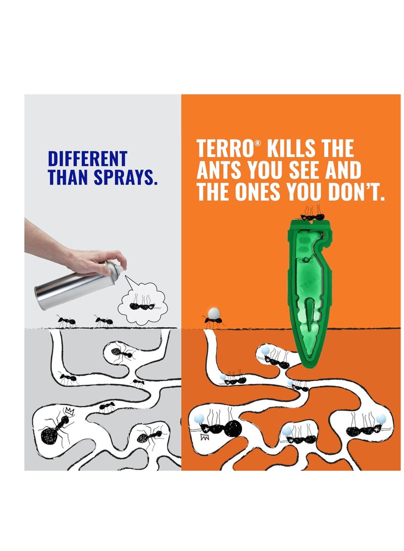 TERRO T1813B Outdoor Ready-to-Use Liquid Ant Bait Stake Killer Trap - Kills Common Household Ants 12 Stakes - Image 3
