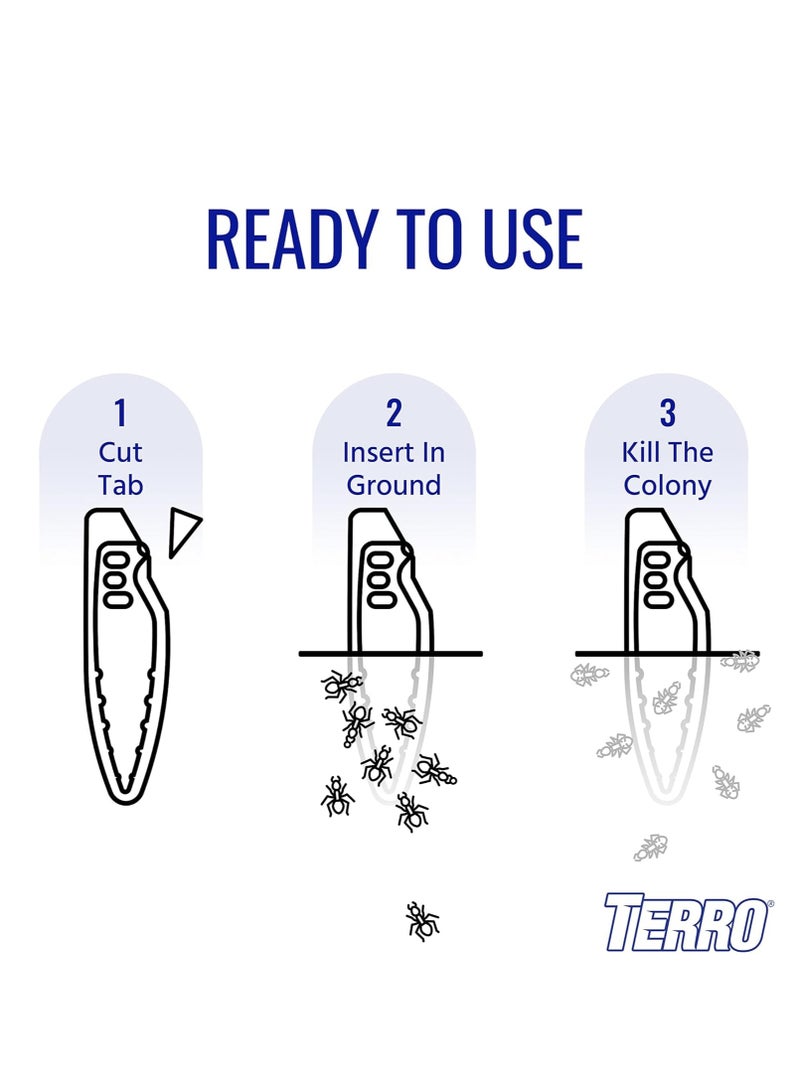 TERRO T1813B Outdoor Ready-to-Use Liquid Ant Bait Stake Killer Trap - Kills Common Household Ants 12 Stakes - Image 4