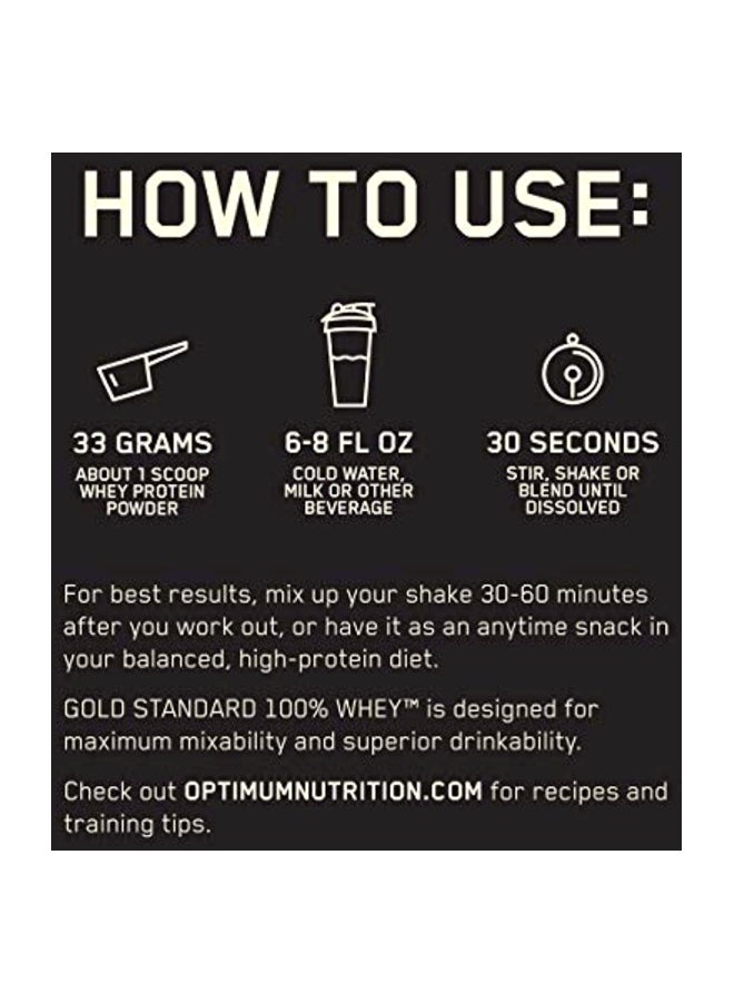 أوبتيموم نيوتريشن بروتين مصل اللبن جولد ستاندرد بنكهة آيس كريم الفانيليا - 454 جراماً - Image 5