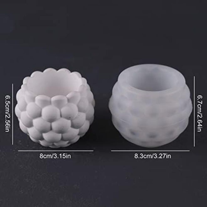 Anktily Concrete Flower Pot Silicone Molds Retro Pattern Art Design Silicone Planter Molds Succulent Plants Cement Clay Molds Epoxy Jewelry Storage Box  Moulds - Image 4