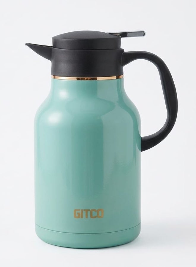 GITCO Stainless Steel Vacuum Insulated Flask 1.7L, Double Wall Thermal Beverage carafe, Leakproof Lid, Non-Slip Base, 12H Hot / 24H Cold Retention - Image 1
