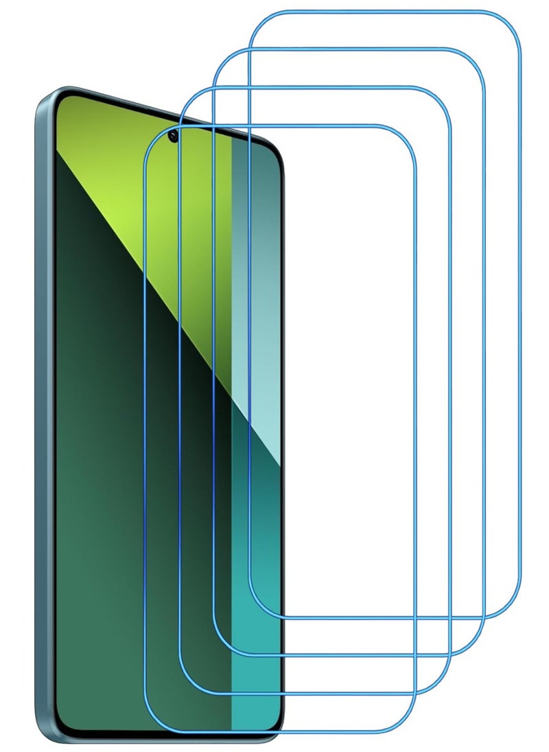 ACLIX 4 Pieces Antistatic ESD Dustproof Premium Quality High Definition Clear Tempered Glass Screen Protector Designed For Xiaomi Redmi Note 13  Pro - Image 1