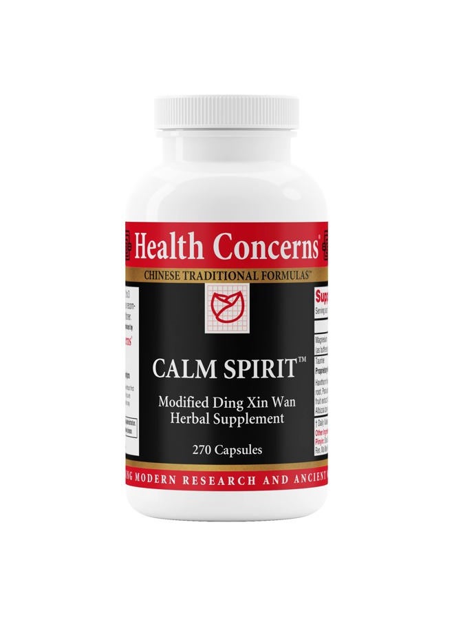 Health Concerns Calm Spirit - Calm Support - Stress Relief & Sleep Supplement - 270 Capsules - Image 1