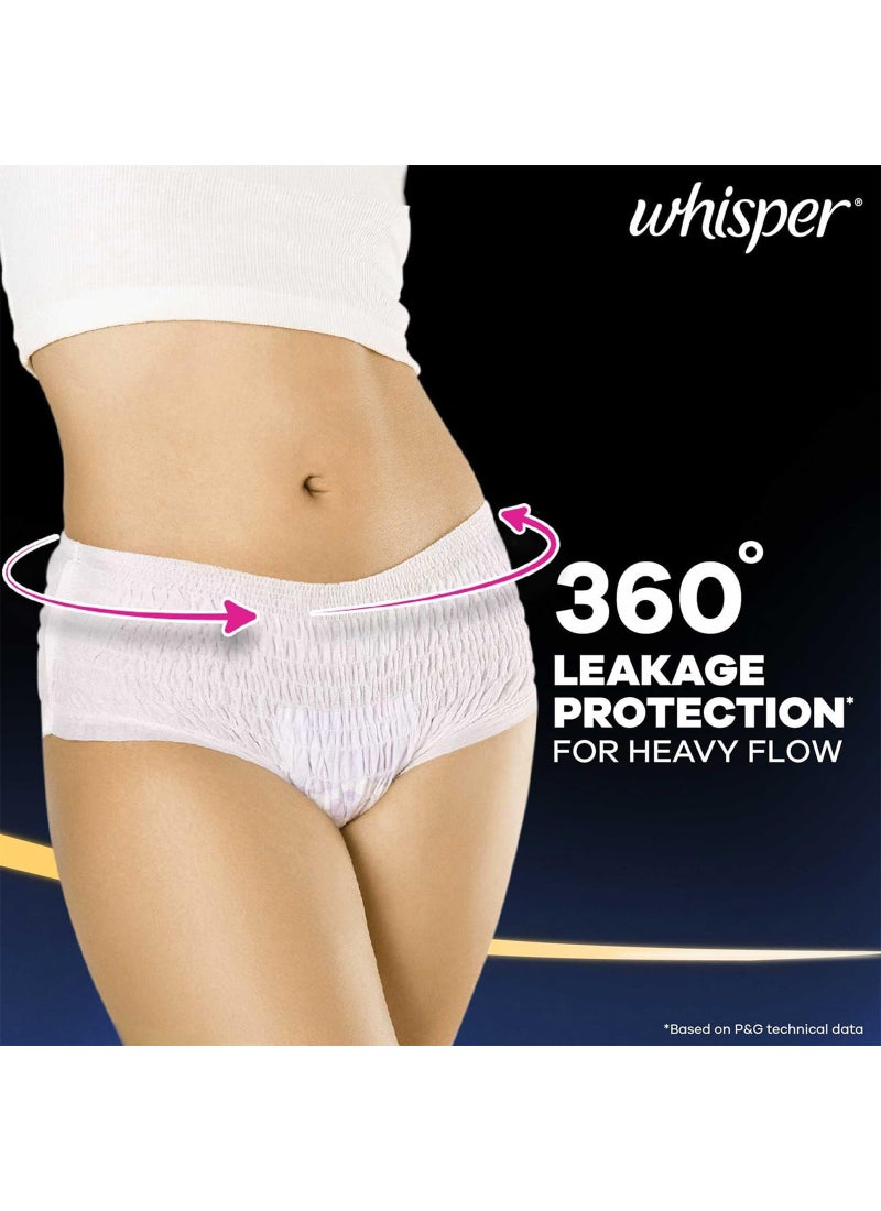 Whisper Super Absorbent M-L Period Panty, 360 Degree Leakage Protection for Heavy Flow 6 Pcs - Image 2