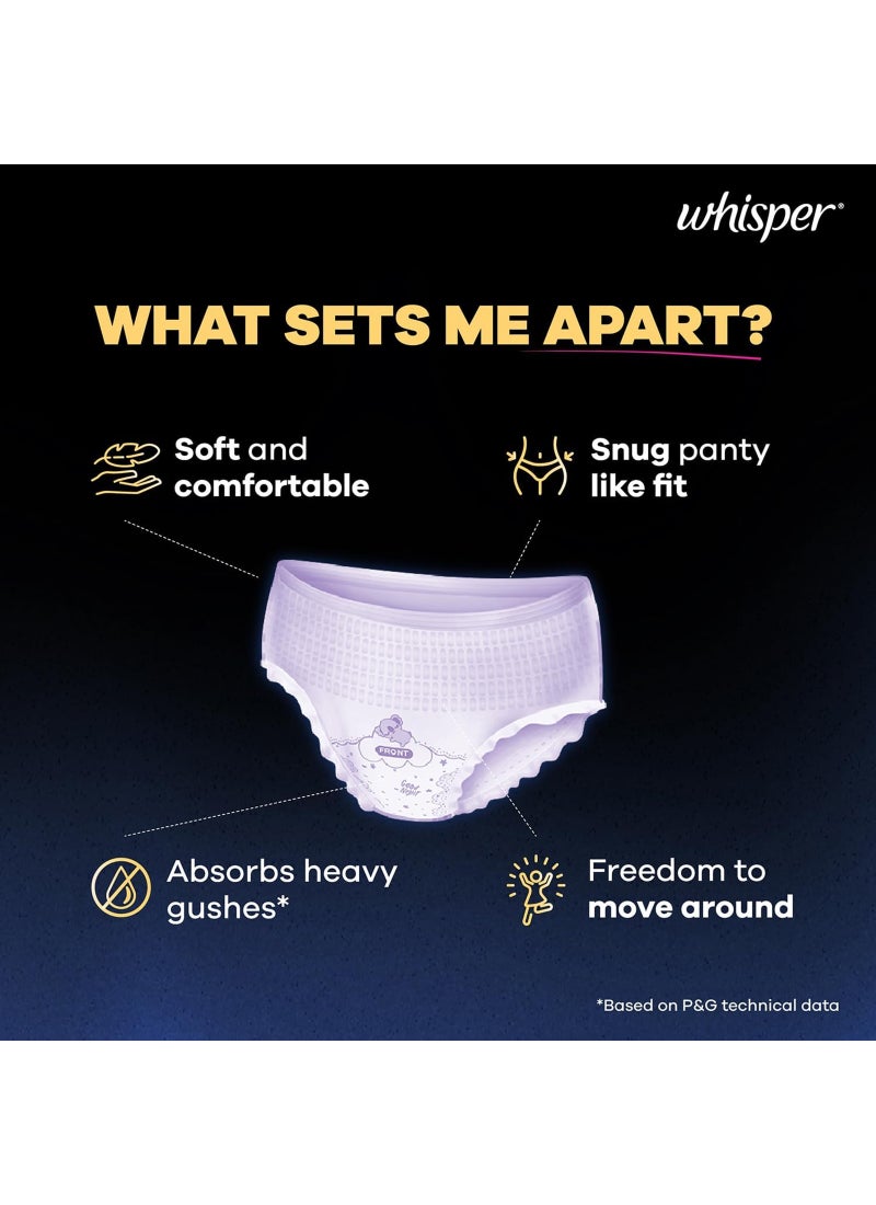 Whisper Super Absorbent M-L Period Panty, 360 Degree Leakage Protection for Heavy Flow 6 Pcs - Image 5