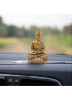 Spillbox Spillbox Resin Buddha Car Dashboard IdolCar Accessories Car Dashboard Interior Perfect for GiftingDecorative Showpiece for Home and Office BuddhaGD Medium 