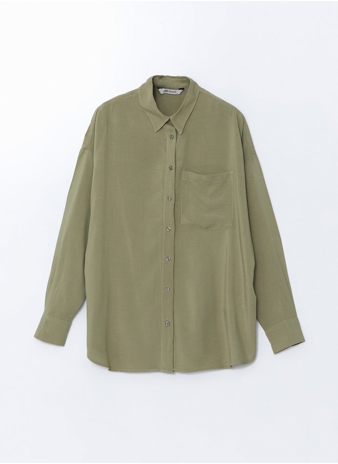 LC WAIKIKI - Comfortable Poplin Women's Shirt with Pocket - Image 1