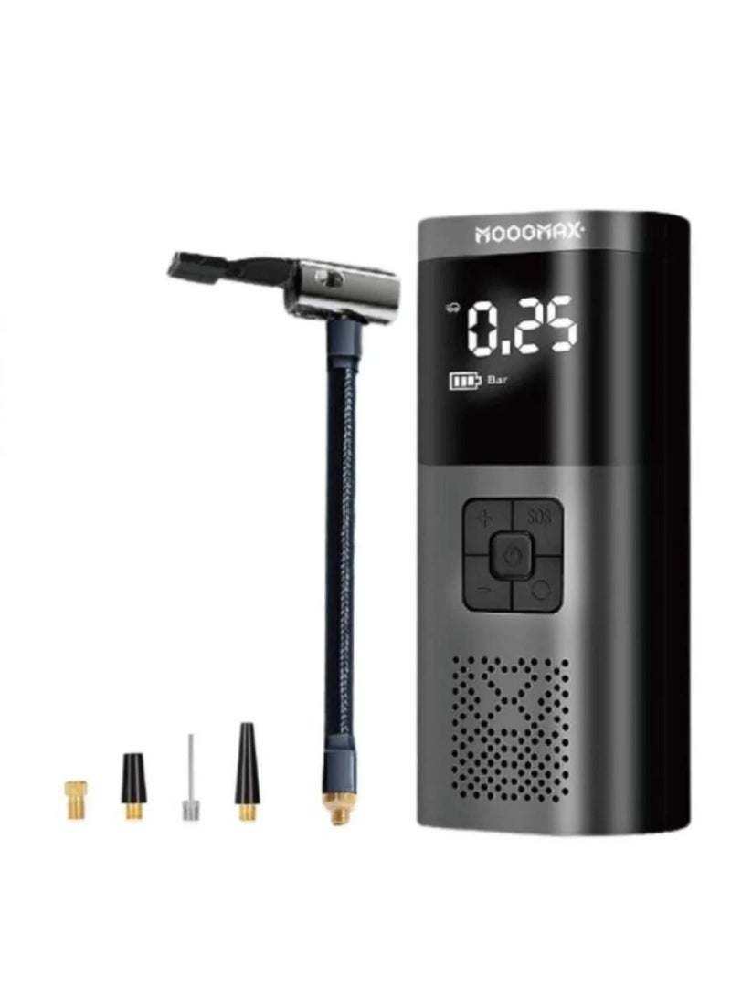 MOOGMAX Advanced MOOGMAX MX-VC027 Cordless Air Compressor: Compact, Fast, and Accurate Digital Tire Pump for On-the-Go Inflation Needs