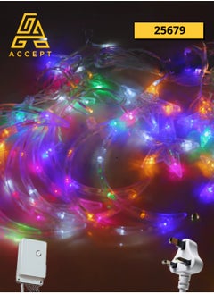 Ramadan Crescent Moon and Star Electric LED Light with multi colors Lights and 8 Different Lighting Modes