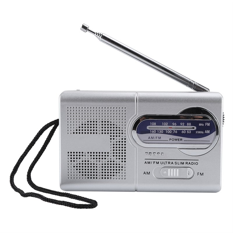 مكبر صوت ومستقبل راديو متعدد الوظائف صغير الجيب AM FM BCR119 مع هوائي قابل للاستبدال - Image 1