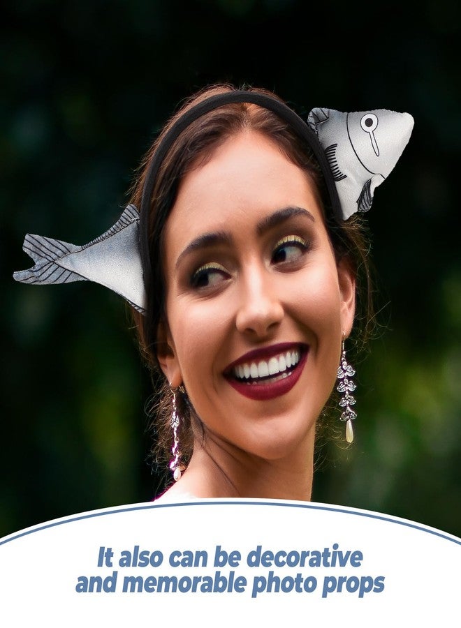 PRETYZOOM 2pcs Funny Fish Headbands Sea Animal Party Headband Novelty Headwear Props For Halloween Birthday New Year Costume Hair Accessories - Image 5