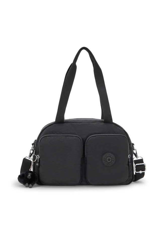 كيبلينغ حقيبة كتف متوسطة كول ديفيا مع حزام قابل للإزالة - أسود نوير - Image 1