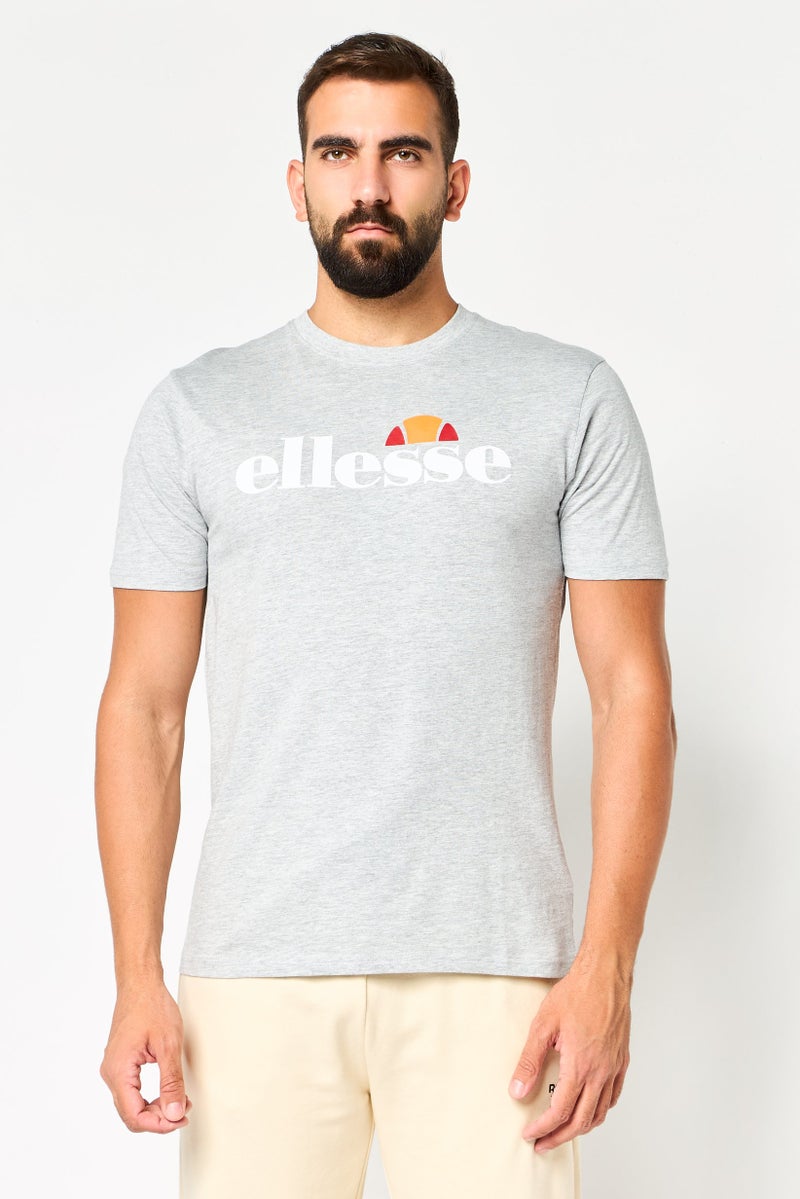 Ellesse Men Sportswear Fit Short Sleeve Outdoor T-Shirt, Grey - Image 1
