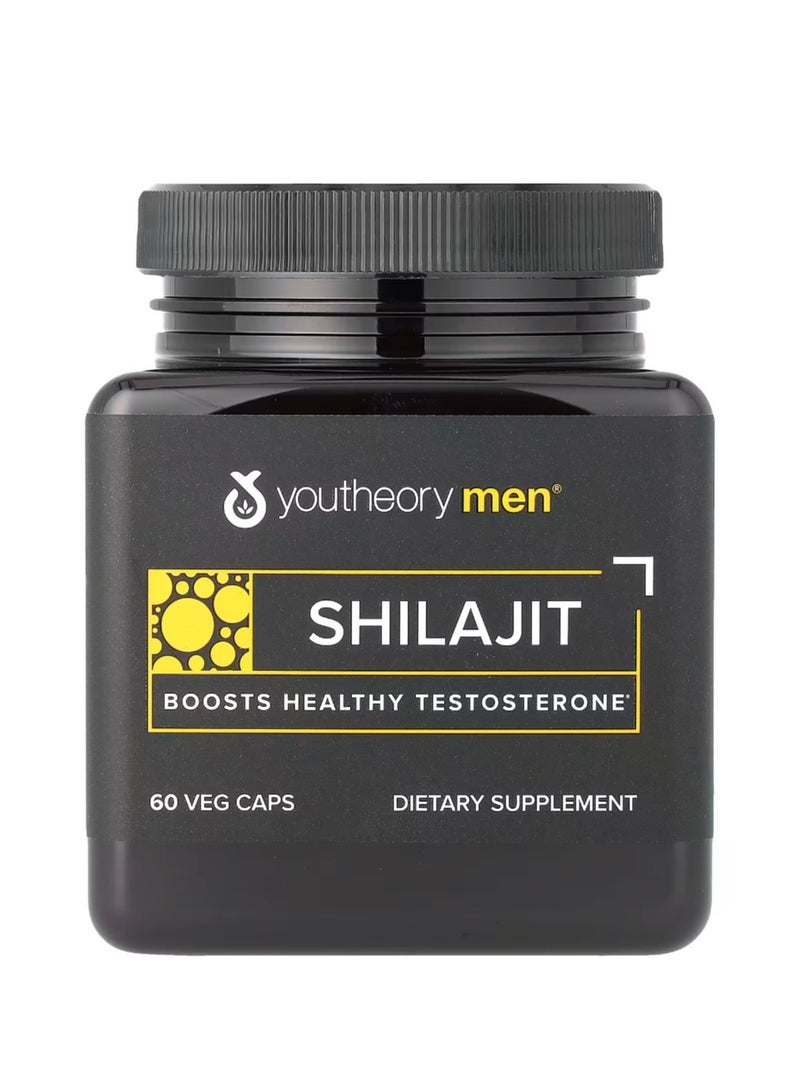 youtheory Men Shilajit 250 mg 60 Veg Caps - Image 1