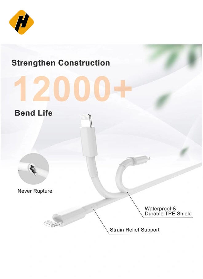 HuHa - 3ft USB C to Lightning Cable - 6ft, Pack of 3 - Image 1