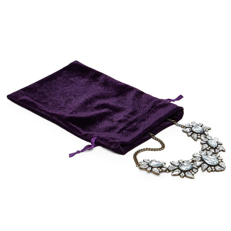 Paper Mart Velvet Drawstring Pouch - Velvet Bag with Drawstrings for Jewelry and Gift Bag – Safely Store and Showcase your Precious Pieces - Width 6 Inch - Image 2