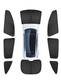 SYOSI 8PCS Sunshade Set for Tesla Model Y, Full Range Whole Vehicle Windows Sun Shade Kit, Front & Rear Windshield Triangular & Side Windows Shade Foldable Insulation Cover for Model Y Accessories 2019-2023  - Image 1