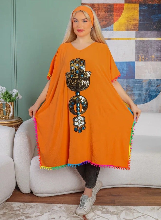 Zmurud Crepe Blouse -Embroidered  - Image 4